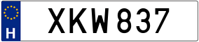 Trailer License Plate